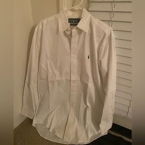 Nine Authentic Men’s Polo Ralph Lauren Button Up Dress Shirts Bundle.